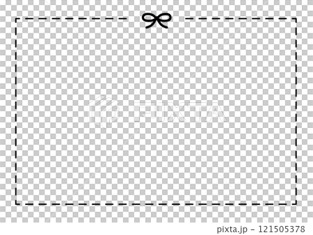 簡單的黑色框架與絲帶 簡單的黑色框架與絲帶 121505378