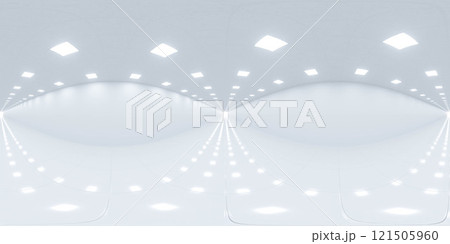 Minimalist White Interior with Bright Lighting 360 vr 3d render panorama Minimalist White Interior with Bright Lighting 360 vr 3d render panorama 121505960
