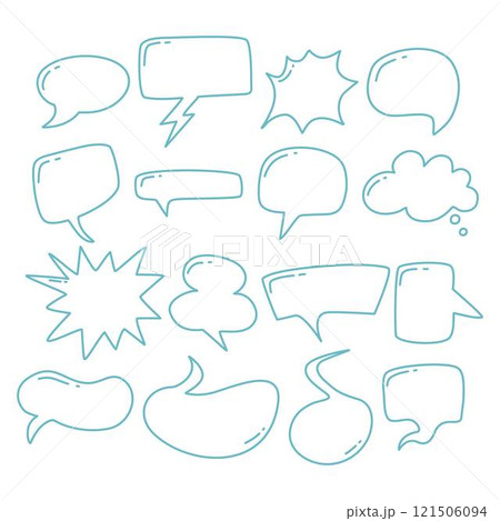 Retro empty comic speech bubbles Retro empty comic speech bubbles 121506094