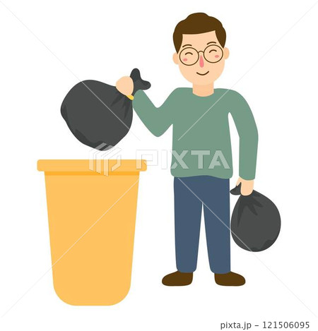 throwing garbage in recycle throwing garbage in recycle 121506095