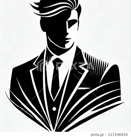 黒いビジネススーツの男性 黒いビジネススーツの男性 121506850