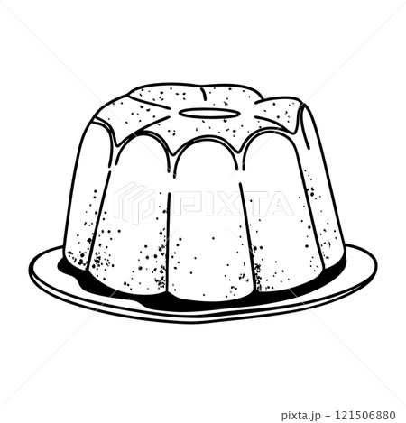 Vector illustration of Christmas Cake traditional in Spain and France Vector illustration of Christmas Cake traditional in Spain and France 121506880