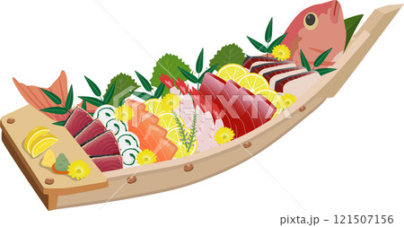 海鮮舟盛り 海鮮舟盛り 121507156