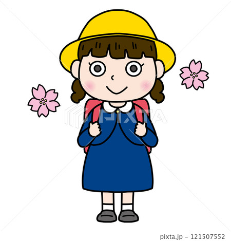 小学校入学式　女の子 121507552