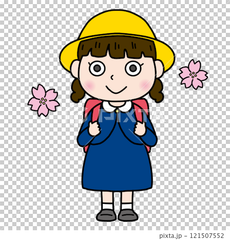 小学校入学式　女の子 121507552