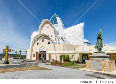 熊本県上天草市　快晴の天草四郎ミュージアム 121508423