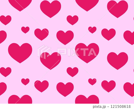 ハートのシームレスパターン A-2' ハートのシームレスパターン A-2' 121508618
