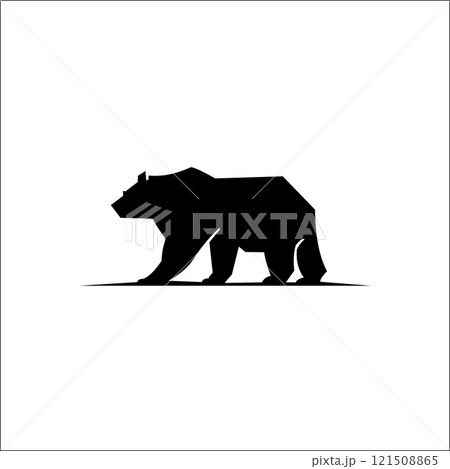 bear silhouette logo vector animals,Silhouette of a polar bear 121508865