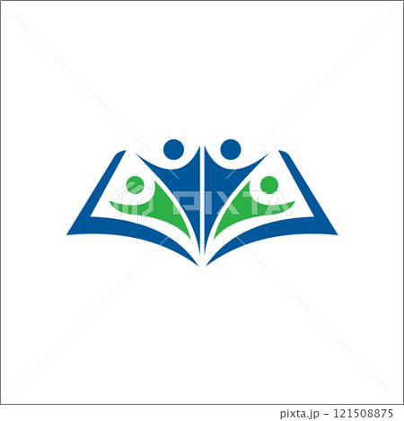 human book education logo icon vector template 121508875