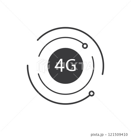 4G network connectivity icon 121509410