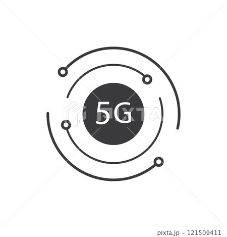5G network connectivity icon 121509411