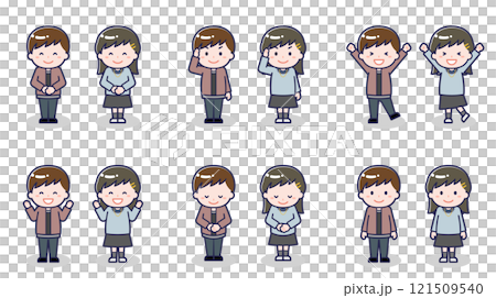 私服の10代の男女 01 121509540