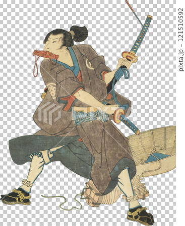 浮世絵 イラスト 男性 浮世絵 イラスト 男性 121510592