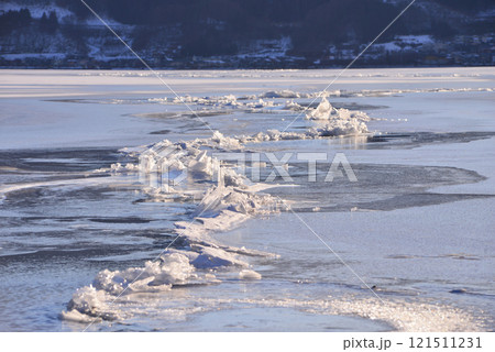 諏訪湖の神渡り 121511231