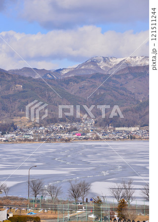 諏訪湖の神渡り 諏訪湖の神渡り 121511244