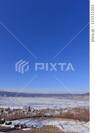 諏訪湖の神渡り 121511302