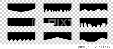 抽象分隔線模板向量插圖。 抽象分隔線模板向量插圖。 121511345