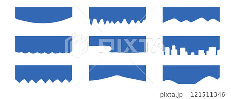 抽象的な仕切りテンプレートベクターイラスト. ウェブ上下の装飾. ウェブ仕切り. 121511346