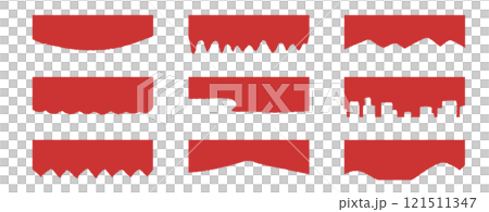 抽象分隔線模板向量插圖。 抽象分隔線模板向量插圖。 121511347