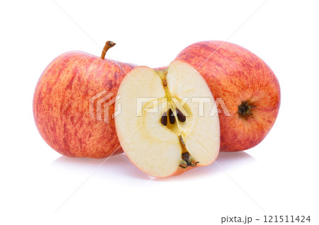 Gala apples isolate on white background 121511424
