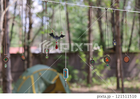 Charming Campground Decor Featuring Unique and Whimsical Hanging Ornaments for All 121511510