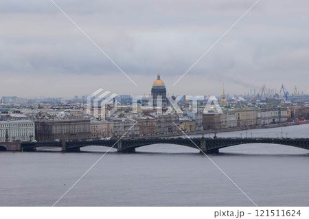 Saint Petersburgs beautiful cityscape features iconic domes and stunning river views Saint Petersburgs beautiful cityscape features iconic domes and stunning river views 121511624