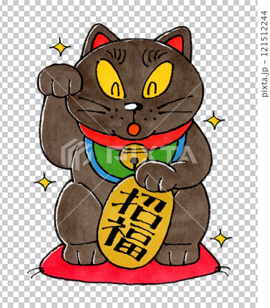 Black Maneki-Neko (Good luck and sparkle) Black Maneki-Neko (Good luck and sparkle) 121512244