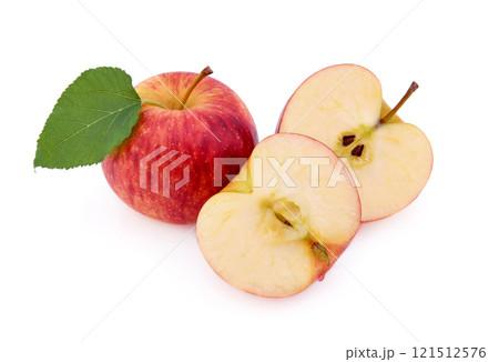 Gala apples isolate on white background Gala apples isolate on white background 121512576
