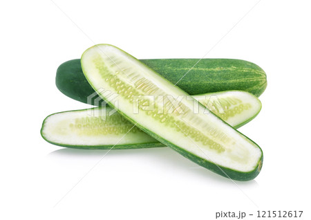 Cucumber isolated on white background 121512617