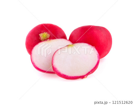 radish isolated on white background cutout 121512620