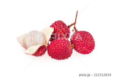 lychee, clipping path, isolated on white background lychee, clipping path, isolated on white background 121512634