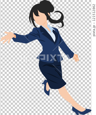 自信満々なビジネスウーマンのイラスト 121512862