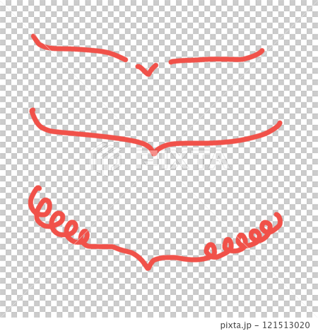 Simple hand drawn border set Simple hand drawn border set 121513020