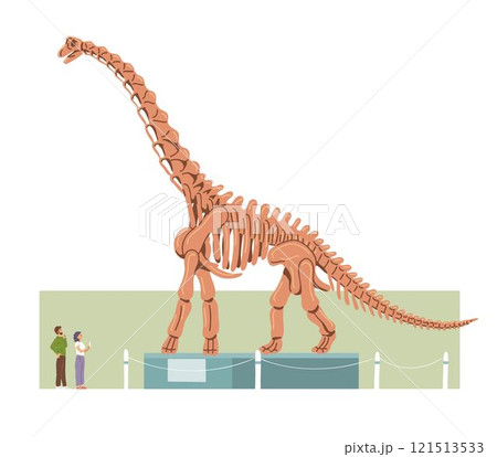 Museum of Paleontology with dinosaur skeleton 121513533
