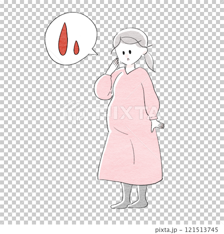 おしるしが来た女性 121513745