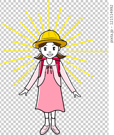 小学校一年生の女子児童	 121514992