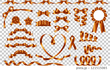 Ribbon set 2, 9 orange 121515065