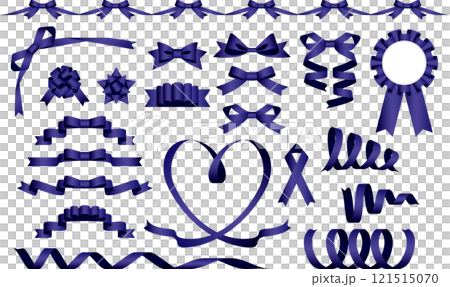 絲帶套裝 2,m14 海軍藍色 絲帶套裝 2,m14 海軍藍色 121515070