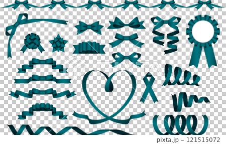 リボンセット2、m16青緑 121515072