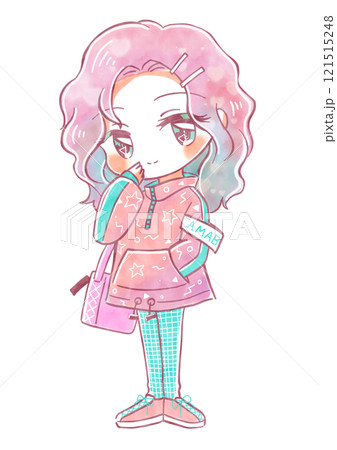 ポップでかわいいデフォルメイラスト・アマビエ擬人化 ポップでかわいいデフォルメイラスト・アマビエ擬人化 121515248