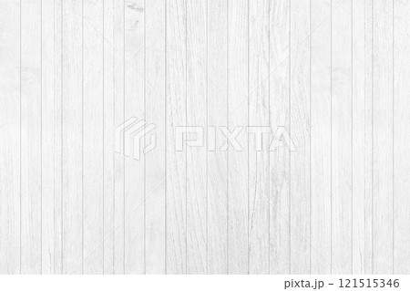 White Wood Wall for Background. 121515346