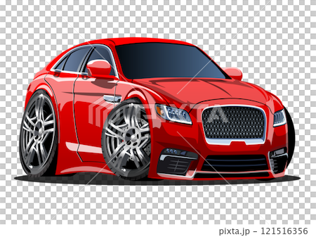 Cartoon vector car isolated on white background Cartoon vector car isolated on white background 121516356