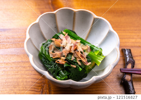 ちぢみほうれん草のおひたし ちぢみほうれん草のおひたし 121516827