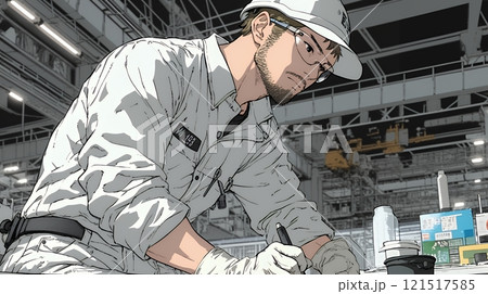 設備点検をする作業員