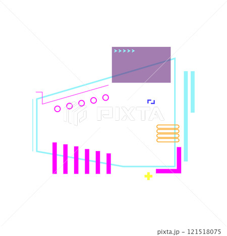 blockchain tech banner cartoon vector illustration 121518075