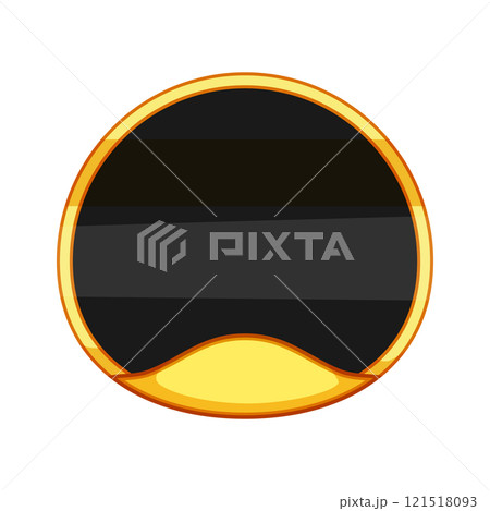 sophisticated sticker golden luxury cartoon vector illustration 121518093
