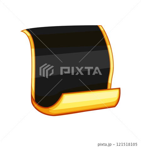 gold sticker golden luxury cartoon vector illustration 121518105