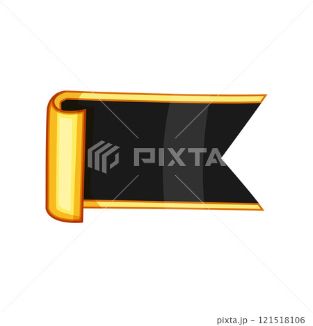 opulent sticker golden luxury cartoon vector illustration 121518106