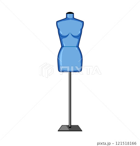 couture mannequin tailor cartoon vector illustration 121518166