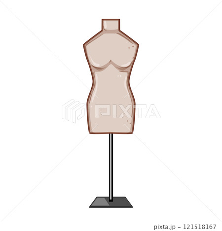 dressform mannequin tailor cartoon vector illustration 121518167